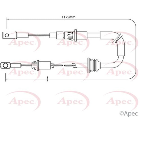 Apec handbrake cable - apec,