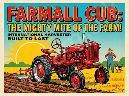 Farmall cub tractor metal - cub,