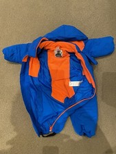 Decathlon Wedze 12 month blue - all in one snowsuit with fleece lining