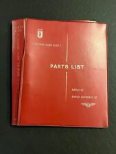 Rolls Royce Silver Cloud II Bentley S2 Continental Spare Parts List Catalogue