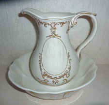 Franklin Mint "Gone With the Wind" Porcelain Pitcher & Bowl Set 50th Anniversary