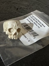 Magnolia pearl Skull Ring Size