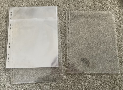 Plastic post card sleeves - post,