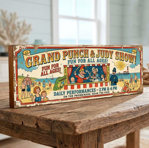 Punch judy show wooden 40cm - punch,