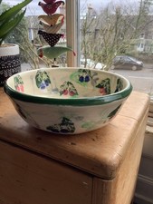 vintage old ceramic large bowl