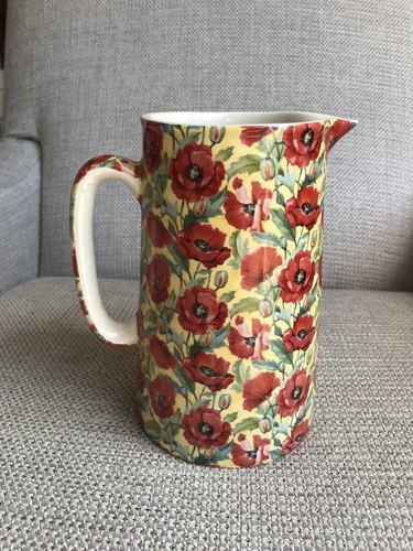 Heron pottery large poppies - heron,