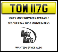 TOW 117G NUMBER PLATE TOWING TOW TRUCK RECOVERY SERVICE VEHICLE BREAKDOWN TOWBAR