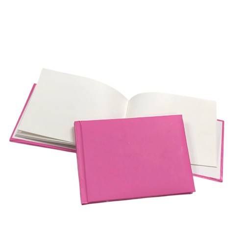 100 pages plain - cover, pink