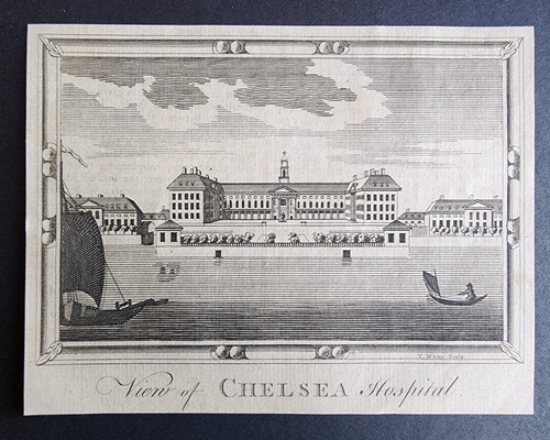 Antique 1770 print - , chelsea