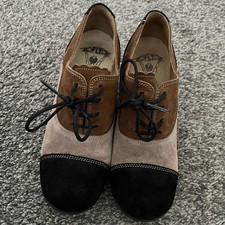 Fly London Suede Wedge Lace Up