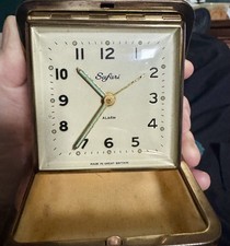 Vintage Safari Travelling Alarm Clock