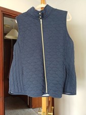 Bon Marche Navy Quilted Jersey