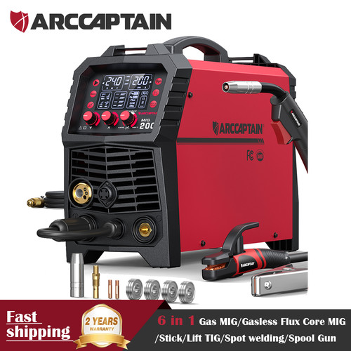 6in1 mig welder - 200a, multi