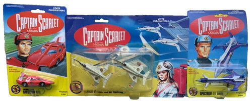 Captain scarlet 3 diecast - scarlet,