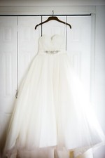 Designer Ivory Strapless Tulle