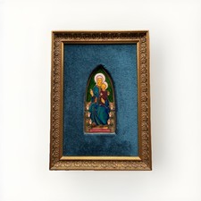 Enamel icon plaque framed - icon,