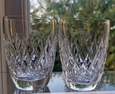 Waterford Crystal Pair of Boyne Whisky Glasses/Tumblers 9cm Tall REDUCED 