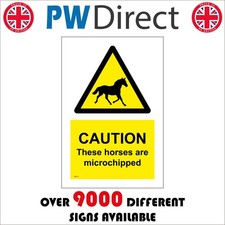 SIGN Caution These Horses Are