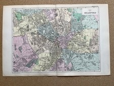 Antique city map / plan of
