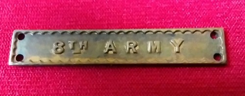 Original 8th army clasp ww2 - clasp,