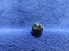 Green Moss Agate Silver Ring -