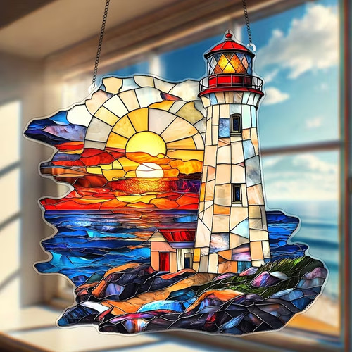 Large ocean lighthouse view - ,