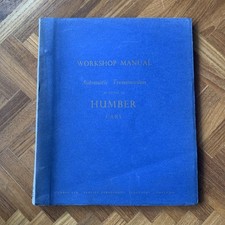 Humber Workshop Manual Automatic Tramsmission