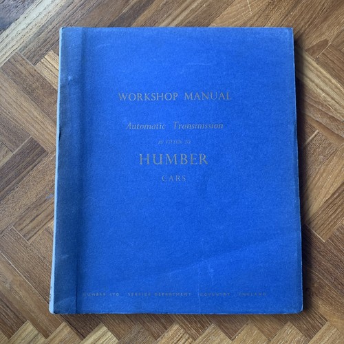 Humber workshop manual - humber,