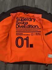 Mens Superdry Jacket Black Small Scuba Dive Edition 
