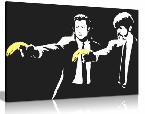 Banksy pulp fiction banana gun - banksy,