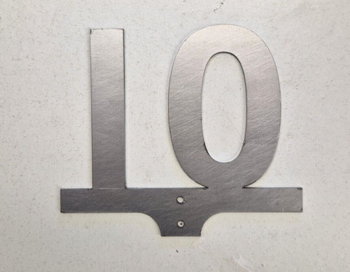 Speed sign for 4 or - speed, 5"