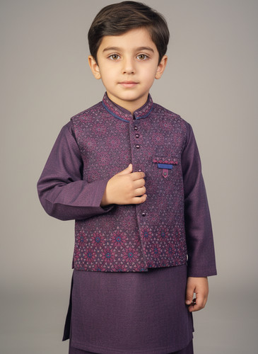 Boys maroon kurta shalwar - boys, with