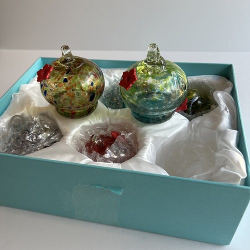 Hand blown glass - glass, hummingbird
