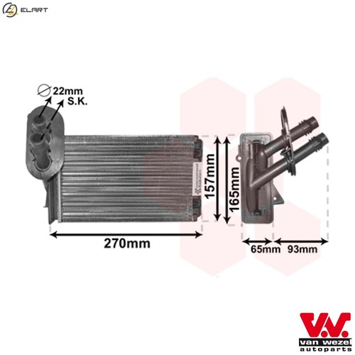 Heat exchanger interior - heat,