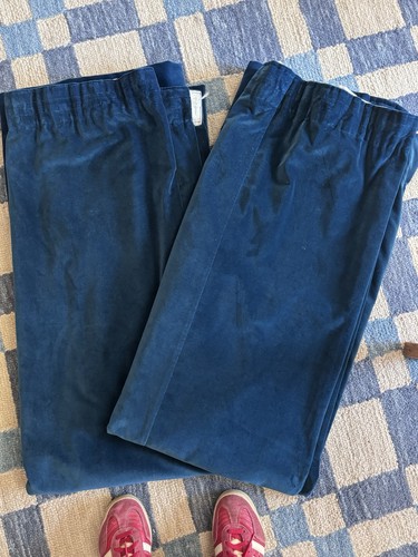 Blue velvet curtains