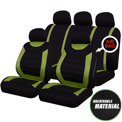 For 9pc green seat cover - -,
