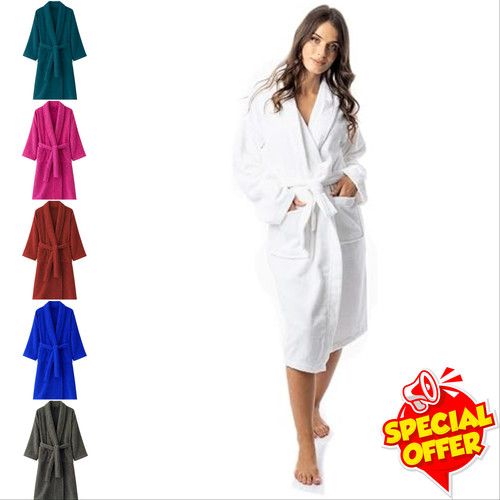 Unisex terry bathrobe - terry,