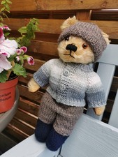 hand knitted teddy bear