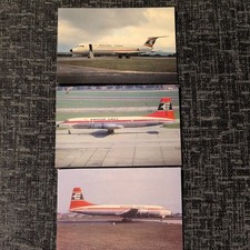 3 x BRITISH EAGLE AIRCRAFT BAC 1-11 G-ATPJ BRISTOL BRITANNIA'S G-ARKA / G-AOVE 
