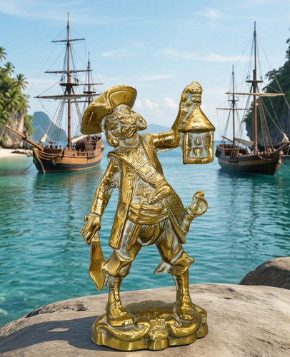 Vintage solid brass - solid, pirate