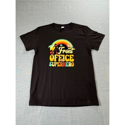 Front office superhero graphic - office,