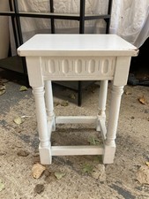 Vintage White Painted Wooden Side End Bedside Table 34 x 29 cm x 48 cm high