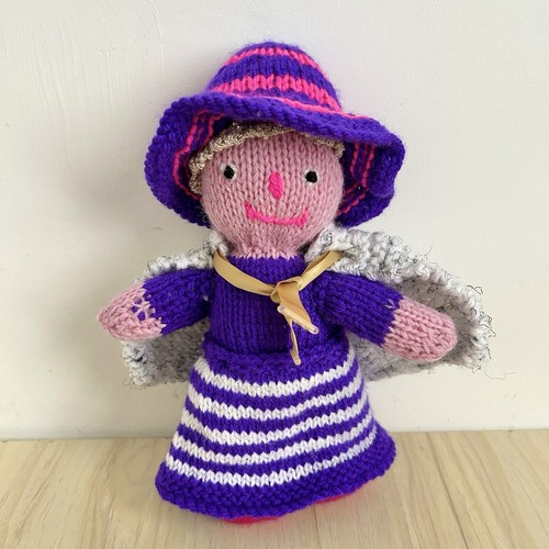 Vintage knitted witch - vintage,
