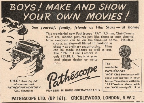 Vintage pathescope pat - pathescope,