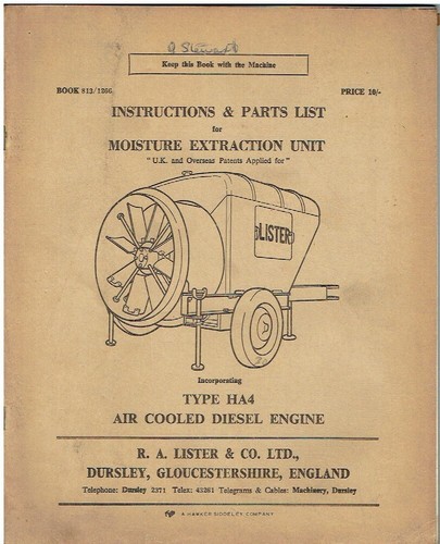 Lister moisture extraction - lister,