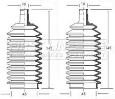 Steering bellow kit fits - bellow, mg