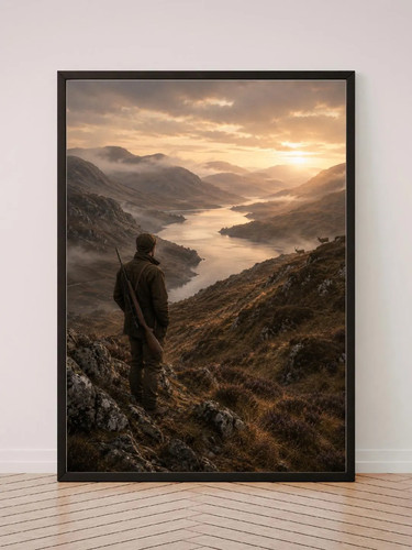 Deer stalking highland art - deer,