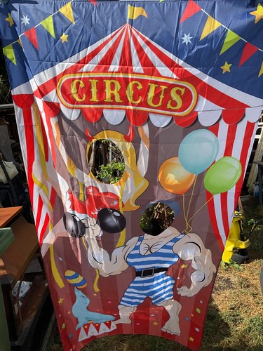 Circus birthday backdrop photo - circus,