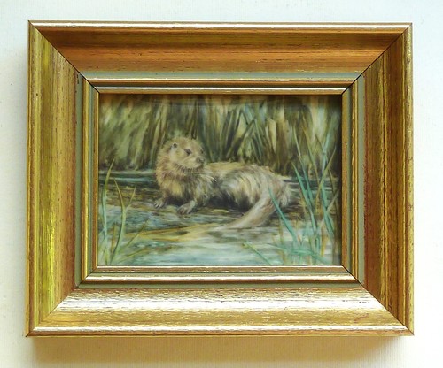 Miniature painting otter by - miniature,