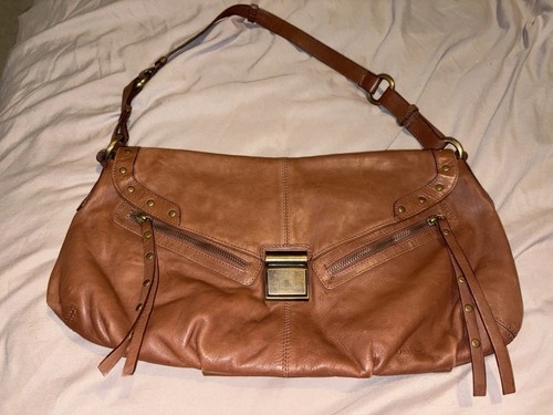 Oriano brown leather handbag - oriano,